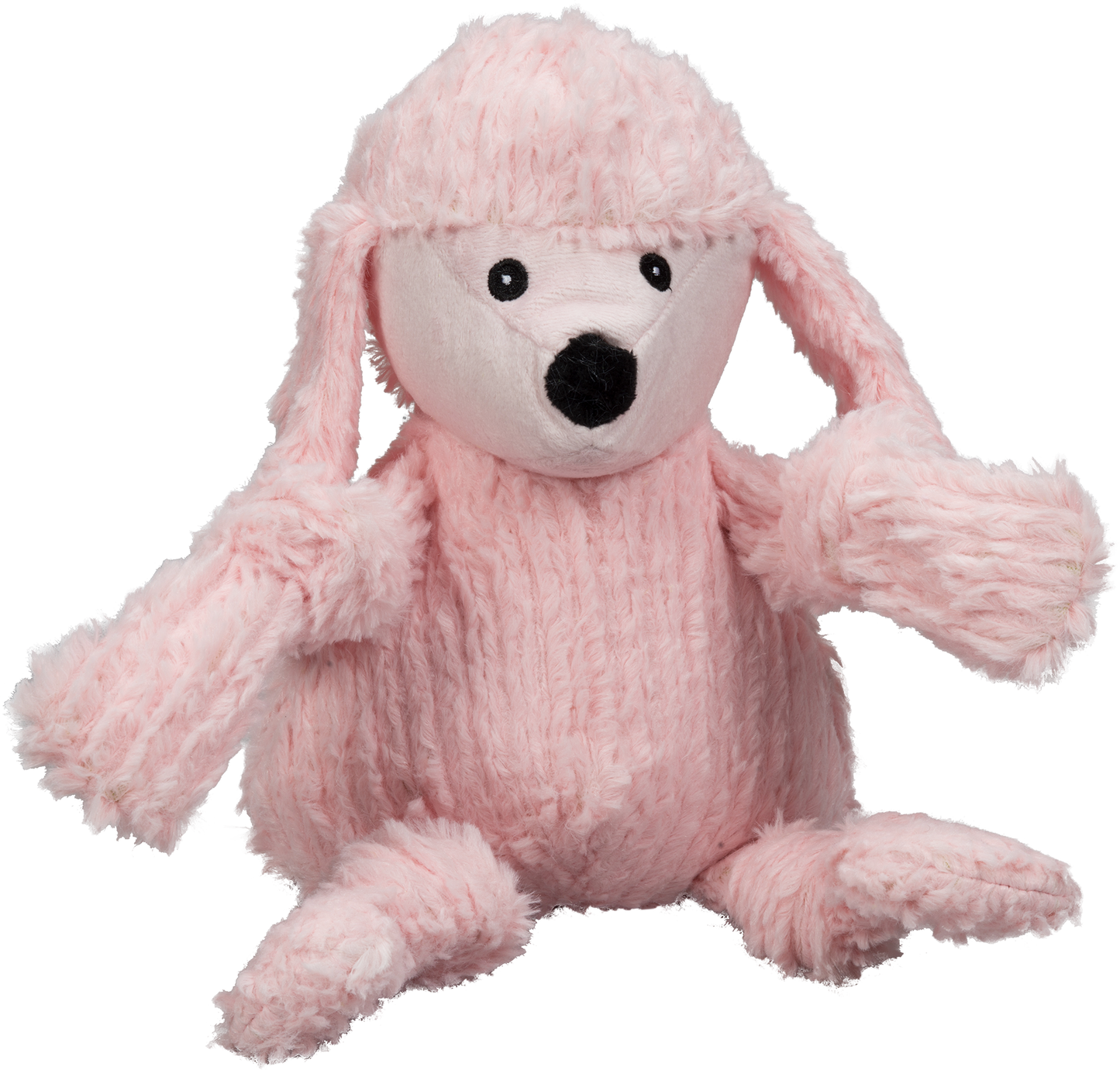 Diva Pink Poodle Knottie® Plush Dog Toy