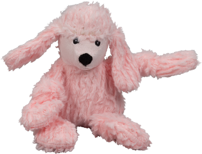 Diva Pink Poodle Knottie® Plush Dog Toy