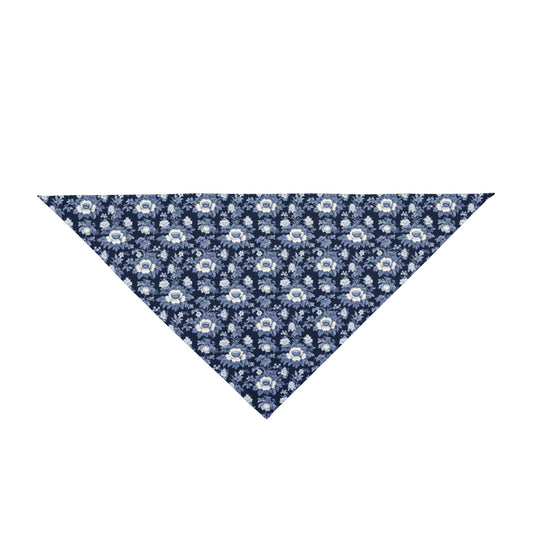 Midnight Blue Garden in Bloom - Pet Bandana Pet Zen