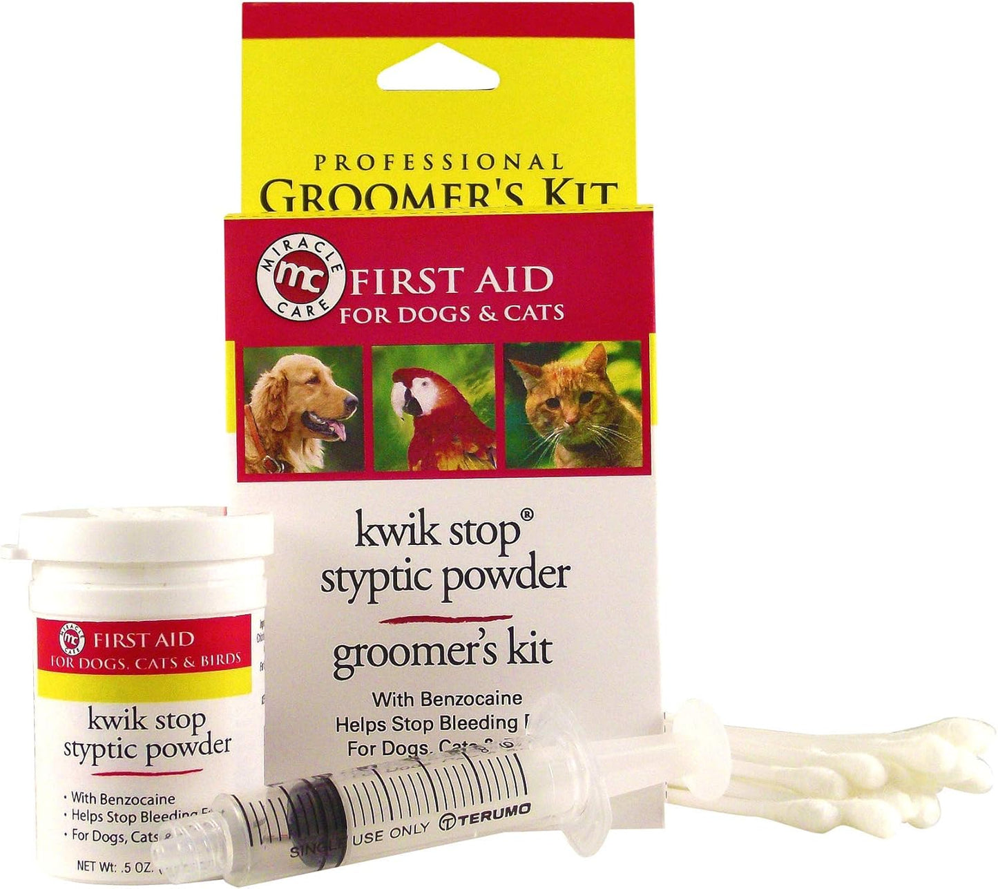 Kwik-Stop Groomers Kit for Dogs, Cats & Birds Nail Care & Grooming Kit