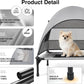 Elevated Outdoor Dog Bed with Canopy Cooling Pet Cot Camping Tent