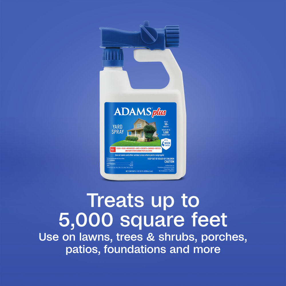 Adams Complete Indoor & Outdoor Flea Treatment System for Large Dogs 31–60 lbs Bundle