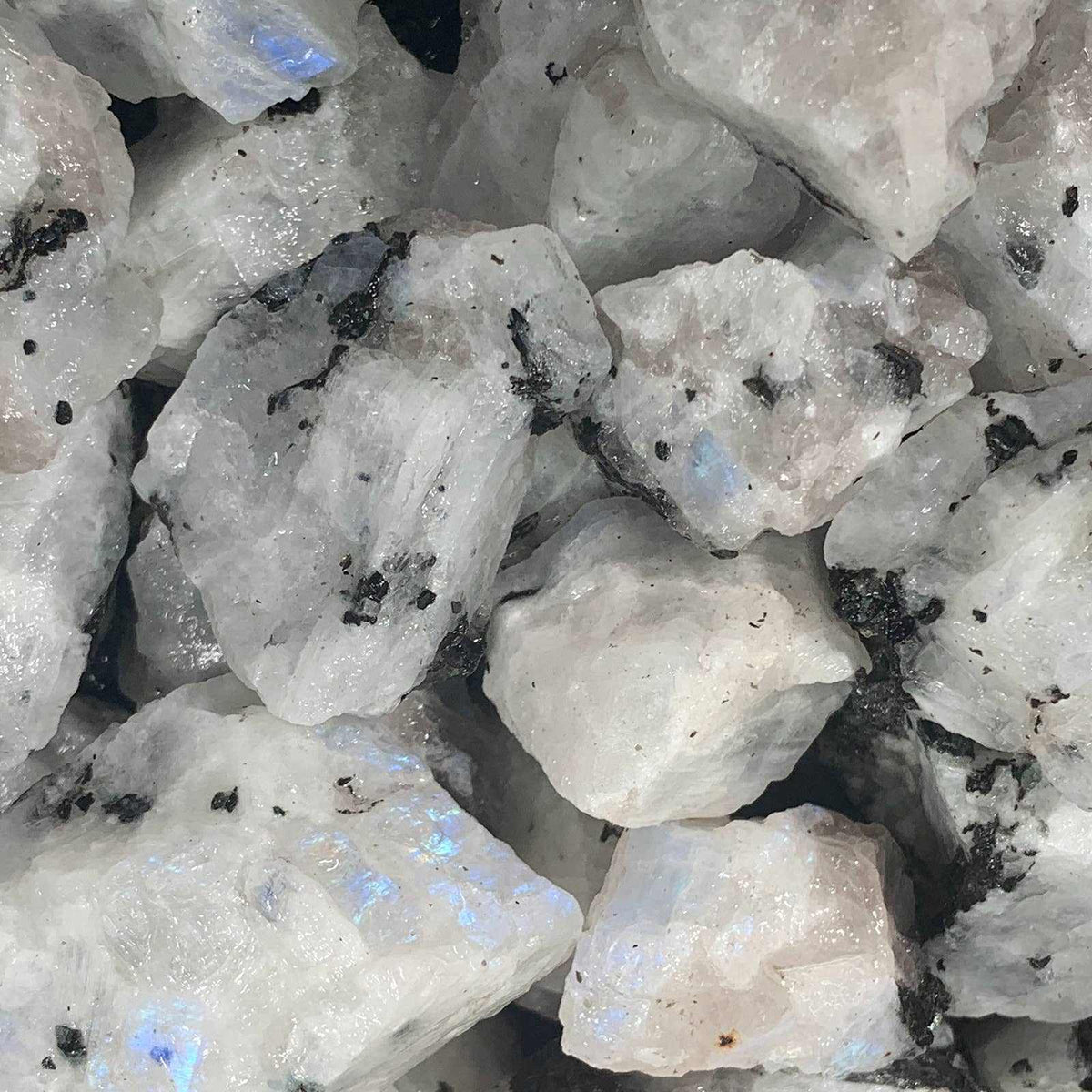 Piedra lunar arcoíris en bruto – Piedra en bruto de grado A+ de la India