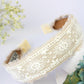 Clara Lace and Linen Headband