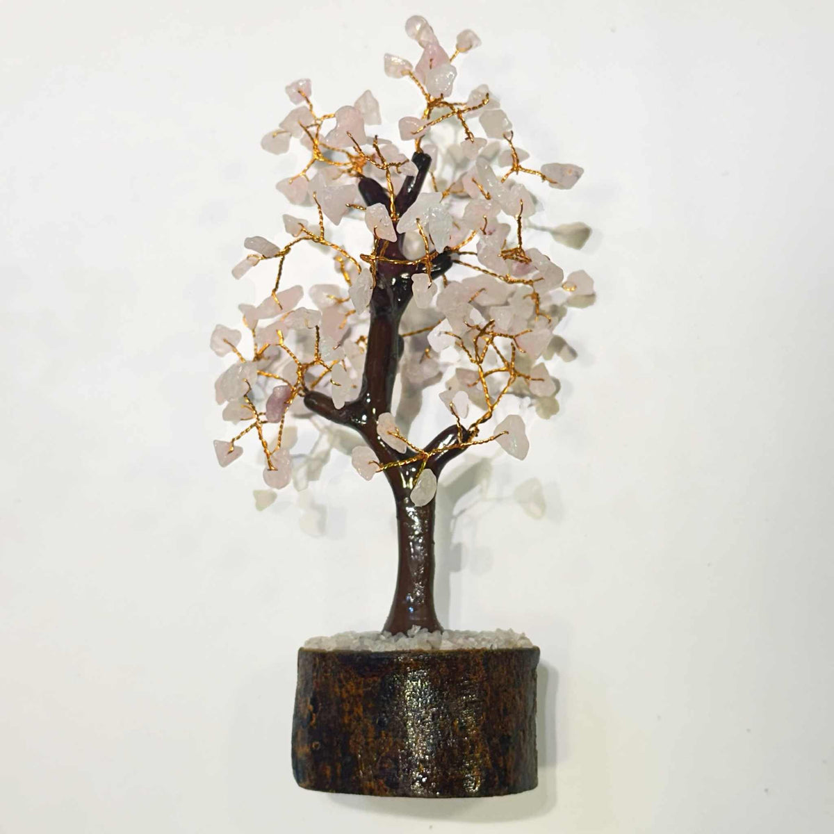 Rose Quartz Crystal Gem Tree