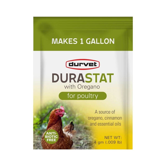 DuraStat Poultry Water Supplement 4g Oregano Essential Oils Antibiotic-Free