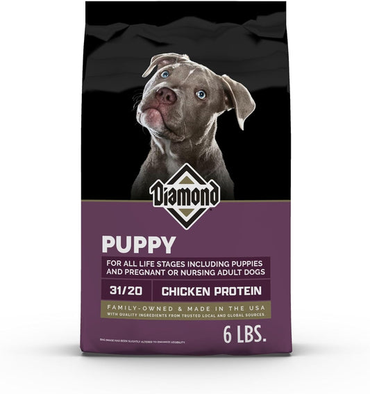 Diamond Puppy Formula All Life Stages 31/20 Suitable Nursing Adult Dog Food 6lb