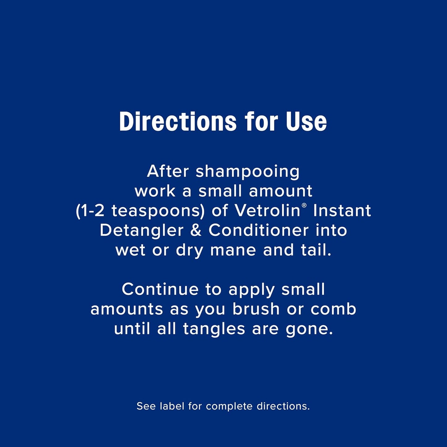 Farnam Vetrolin Instant Detangler & Conditioner Healthy Horses Mane and Tail 12 oz.