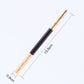 Double-headed Ruyi Golden Hoop Rod Tea Knife to Pry Copper Ebony Tea Needle