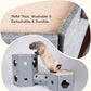 Muzzique Modular Felt Cat House & Tunnel Bed with Cleaning Brush