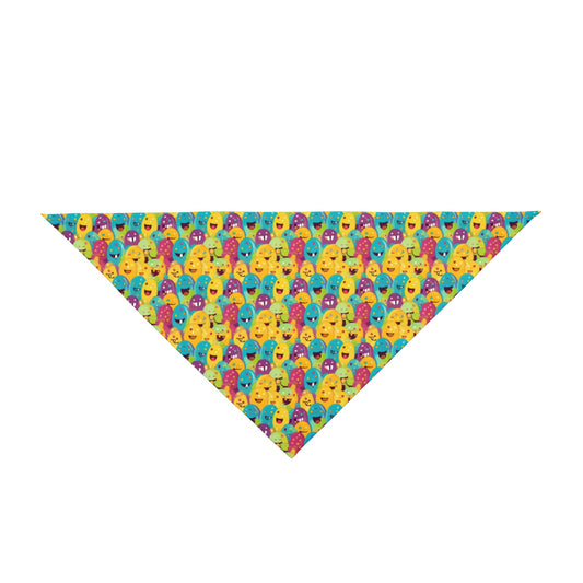 Giggle Crowd of Rainbow Blob Critters - Pet Bandana Pet Zen