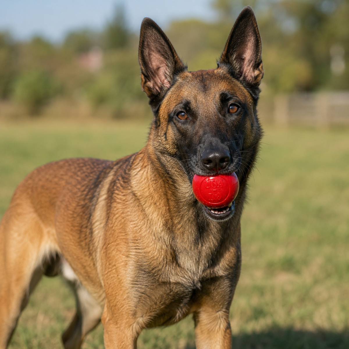 Pack de 2 juguetes para perros Glitter Ball | Pelota de búsqueda flotante de goma suave con dispensador de premios | Fabricado en EE. UU.