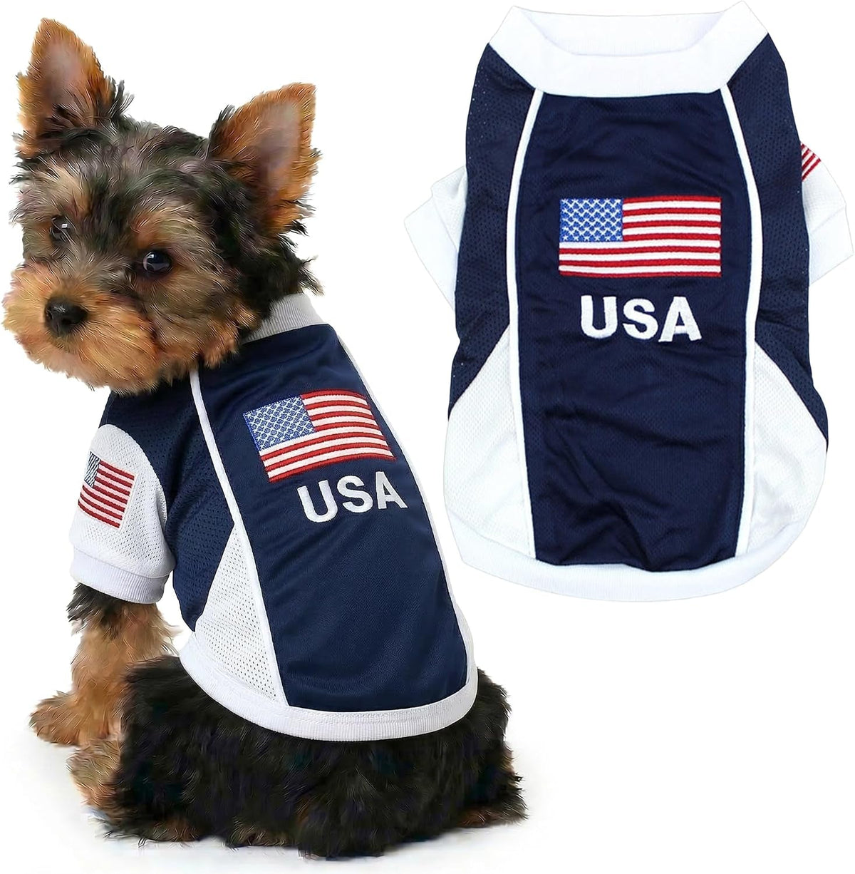 Parisian Pet Breathable Mesh Soccer Jersey for Dogs, XS–5XL