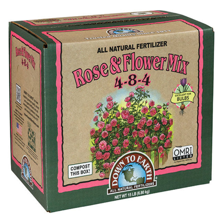 Mezcla de rosas y flores Down To Earth 4-8-4