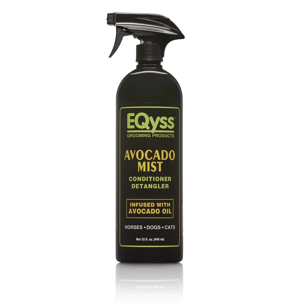 EQyss Avocado Mist Conditioner Spray 32oz. Horse Detangler Shine Reduce Breakage