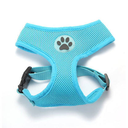 Breathable Mesh Traction Rope For Pet Chest Harness