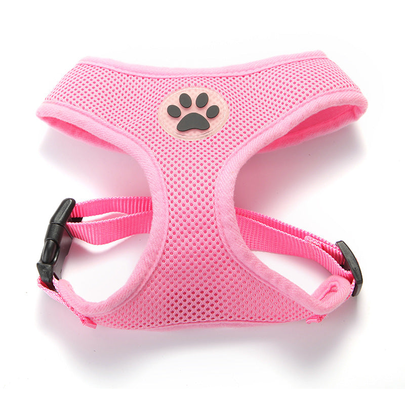 Breathable Mesh Traction Rope For Pet Chest Harness