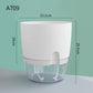Automatic Water-Absorbing Flower Pot Plastic Resin Transparent Flower Pot