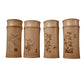 The Four Gentlemen | Hand-Carved Bamboo Tea Caddy