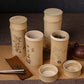 The Four Gentlemen | Hand-Carved Bamboo Tea Caddy