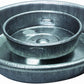 Mason Jar Baby Chick Feeder & Waterer Set - Galvanized Base with Glass Jar Bundle