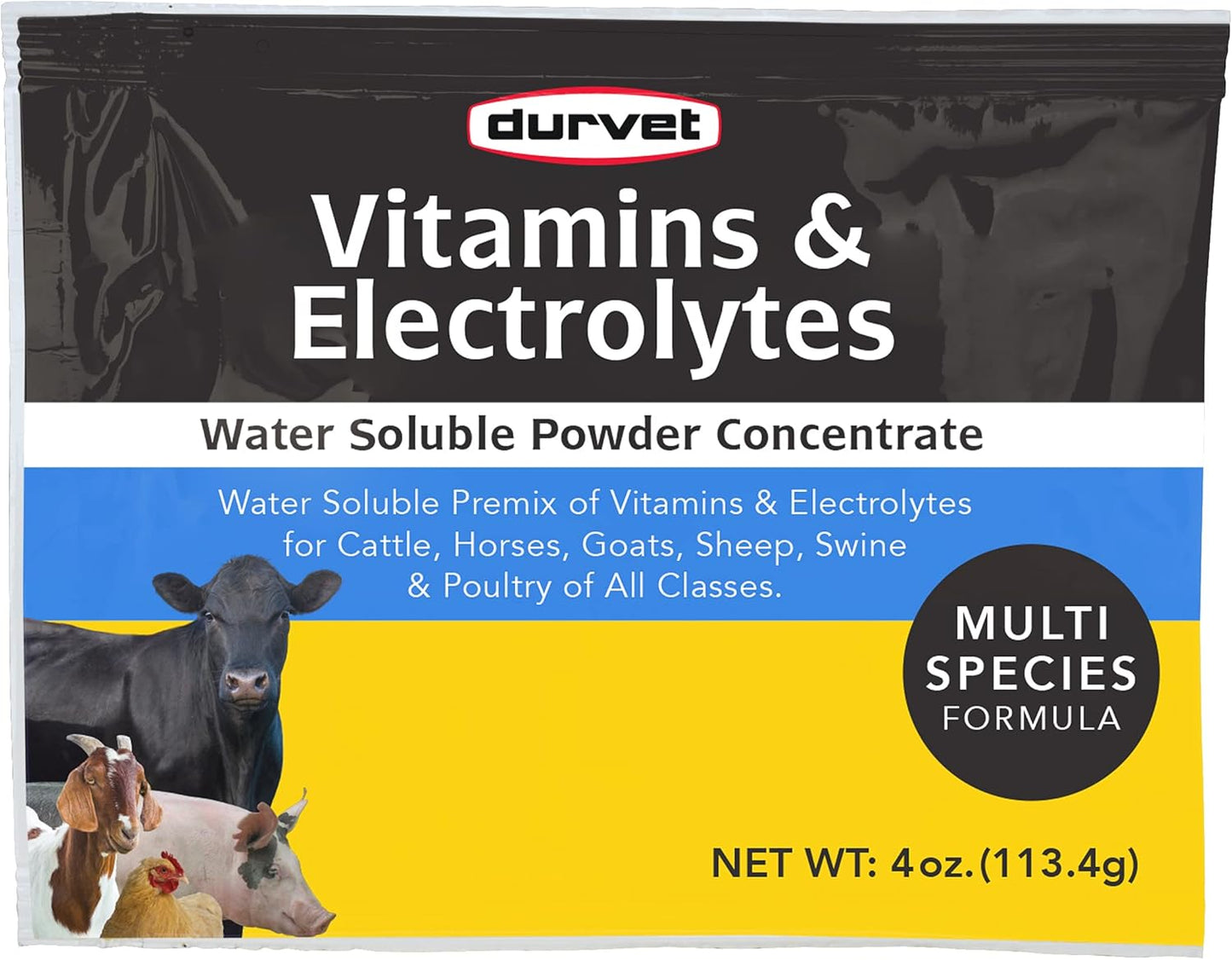 Little Giant 4Gal Waterer + Durvet Vitamins & Electrolytes 4oz 3PCK Livestock Bundle