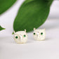 Azia Owl Stud Earrings
