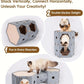 Muzzique Modular Felt Cat House & Tunnel Bed with Cleaning Brush