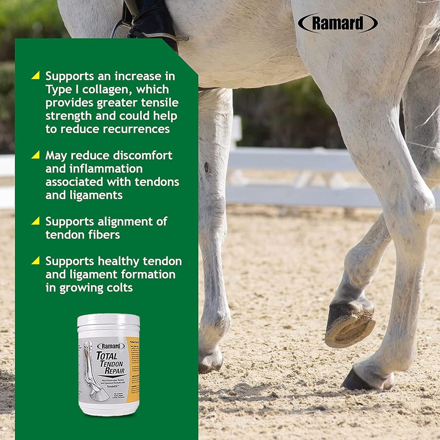 Ramard Total Tendon Repair 1.12lb 30-Day Horse Tendon Ligament Support TendoFit