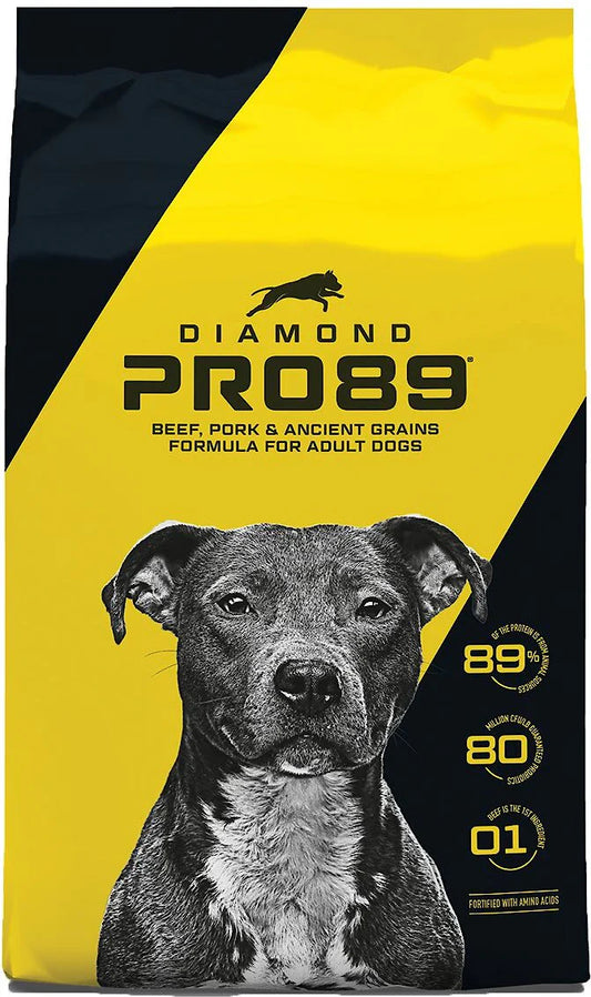 Diamond Pro89 Beef, Pork & Ancient Grains Formula for Adult Dogs 40lbs.