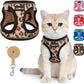 Cat Harness and Leash Set Escape Proof Reflective Mesh Vest