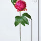 18" Faux Peony Bud Stem Fuchsia