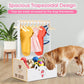 Dog Storage Organizer Wooden Closet Toy Bin Clothes Rack Hangers Pink/White