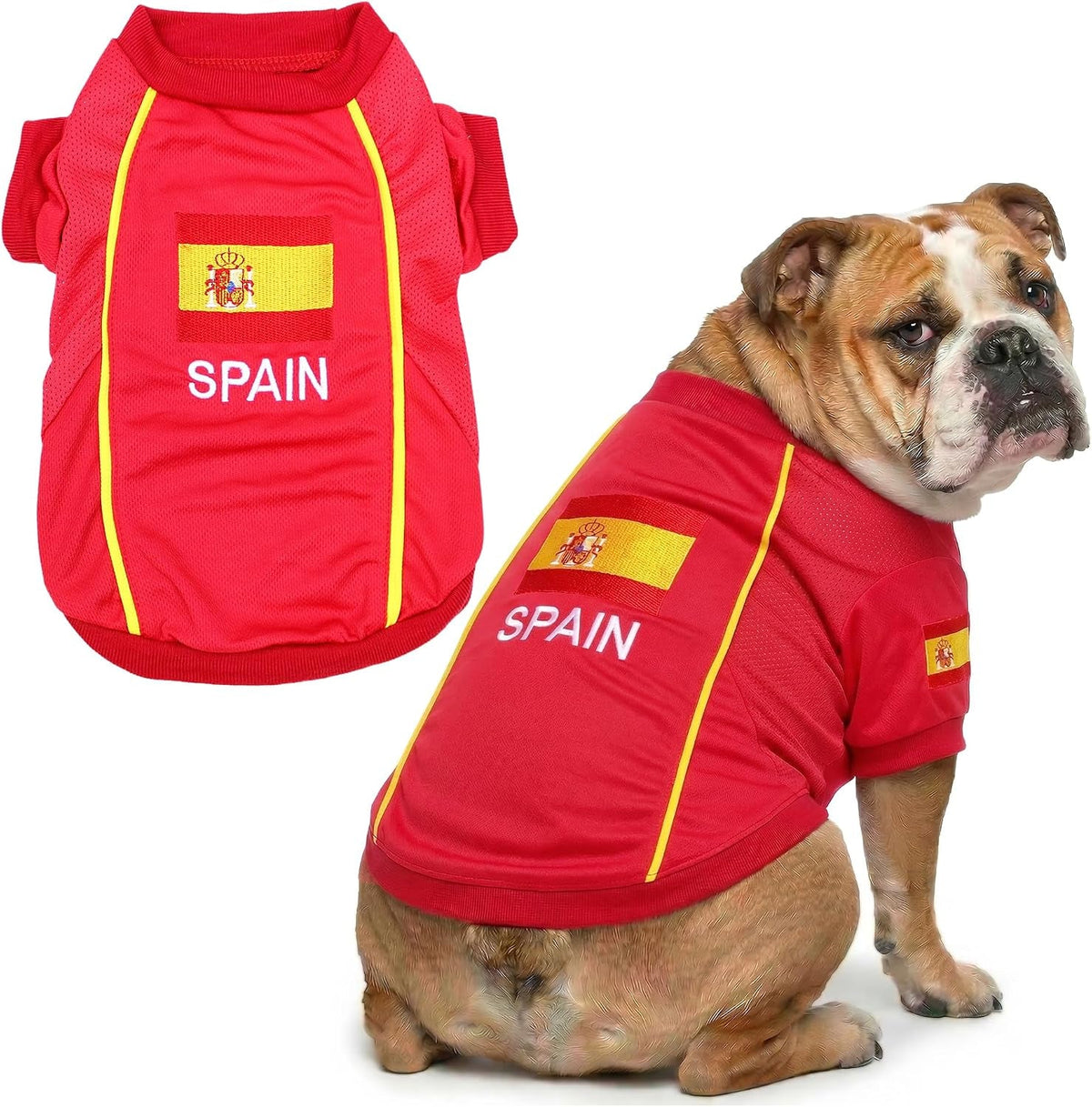 Parisian Pet Breathable Mesh Soccer Jersey for Dogs, XS–5XL