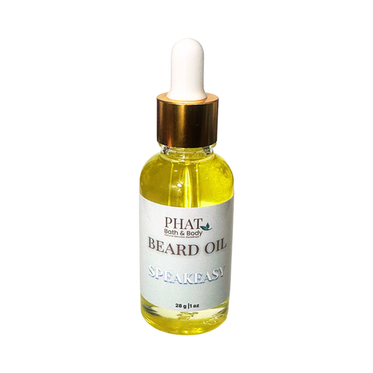 Speakeasy Natural Beard Oil with Rosehip & Carrot Seed Oil French Bourbon & Leather | 1 oz