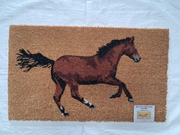 Flexgard Coco Entrance Mat Galloping Horse Non-Slip Heavy Duty Dirt Trapper