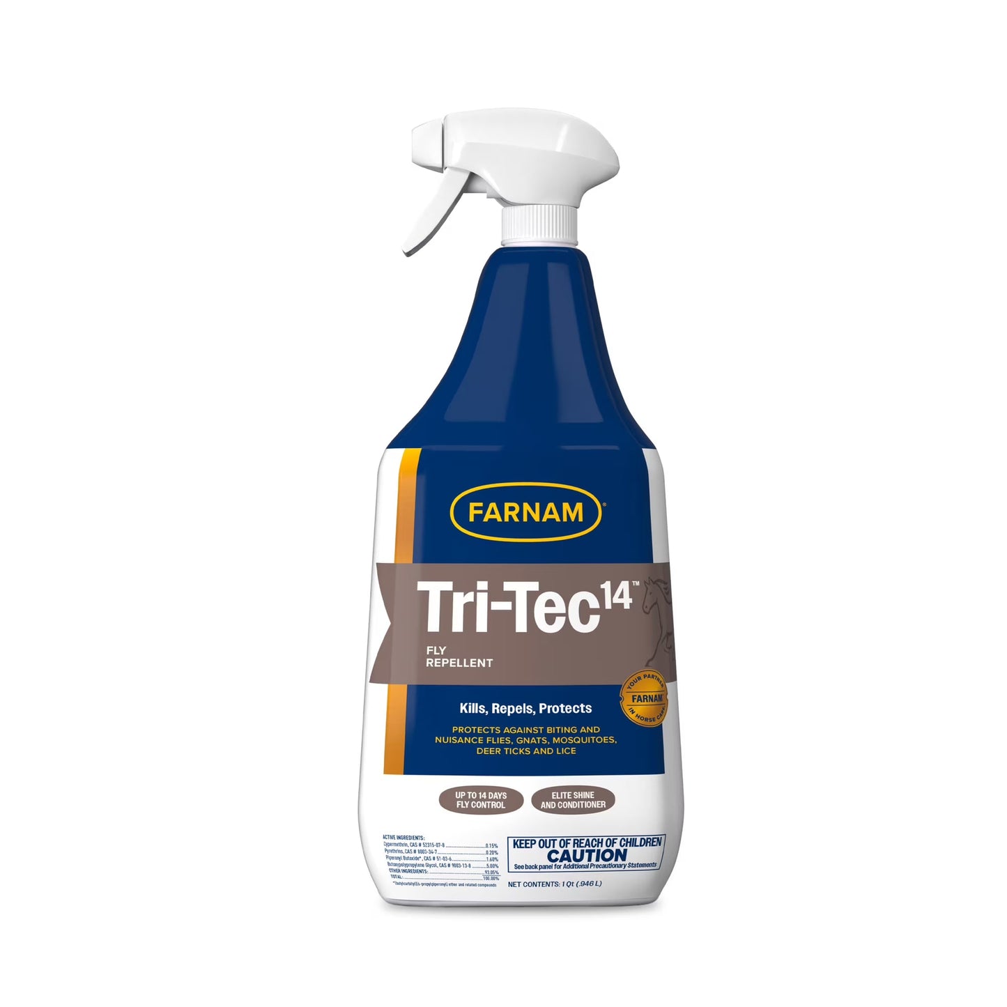 Farnam Tri-Tec 14 Horse Fly Repellent Water-Based 14 Day Protection 32 oz.