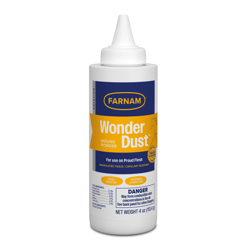 Farnam Wonder Dust Wound Powder for Horses and Show Stock 4 oz.