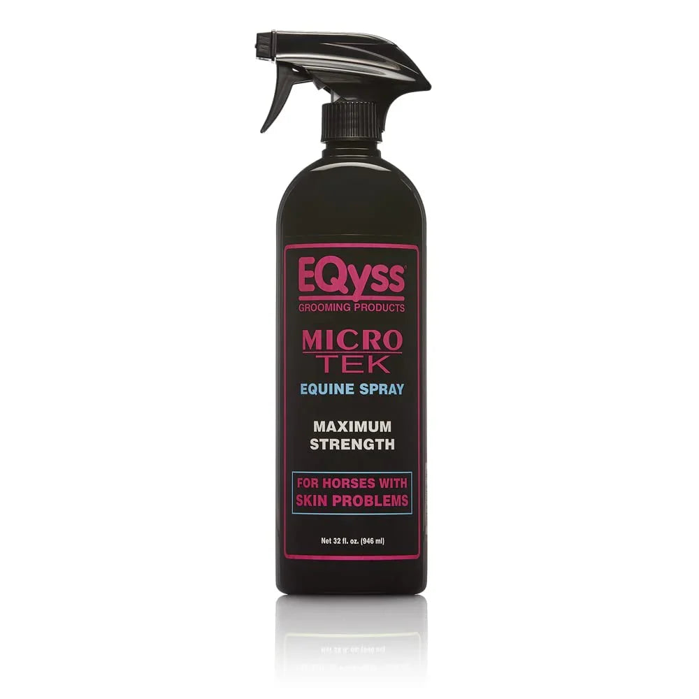 EQyss Micro-Tek Medicated Horse Care Bundle Shampoo and Spray Equine Grooming Set