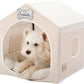 Indoor Dog House Tent Bed Soft Washable Foldable Cave For Small and Medium Dogs