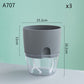 Automatic Water-Absorbing Flower Pot Plastic Resin Transparent Flower Pot