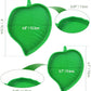 2 Pcs Leaf Reptile Food Water Bowl Plate Dish For Tortoise, Lizards, Young Bearded Dragons, Small Snakes, 2 Sizes