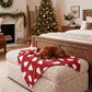 Christmas Pet Blanket – 3D Textured Fleece for Dogs & Cats, 6 Styles