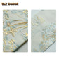 Golden Silk Pear Flower Tea Mat Double-sided Zen Tea Flag Tea Table Mats Creative Drink Coaster Dinner Table Cloth Mat Teaware