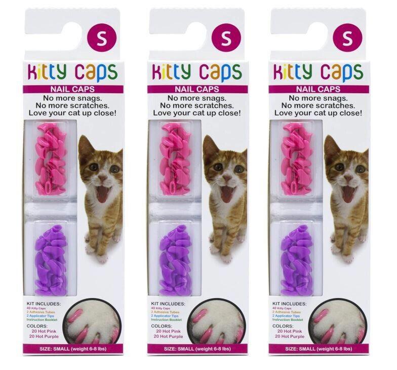 Nail Caps for Cats -Stop scratching kit  Xtra Small 2 New Kits
