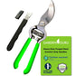 GARDEN GURU Classic Bypass Pruning Shears Clippers & Garden Tool Blade Sharpener