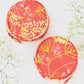 Coral Meadow Flowers Jewelry Pouch