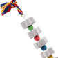 2 Pack Parrot Chew Toy Calcium Block Bird Beak Grinding Bell Cage Toy