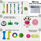 20-Piece Puppy Teething Chew Toy Set with Basket for Small & Medium Dogs