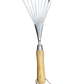 Stainless Steel Garden Hand Rake (classic wood handle)